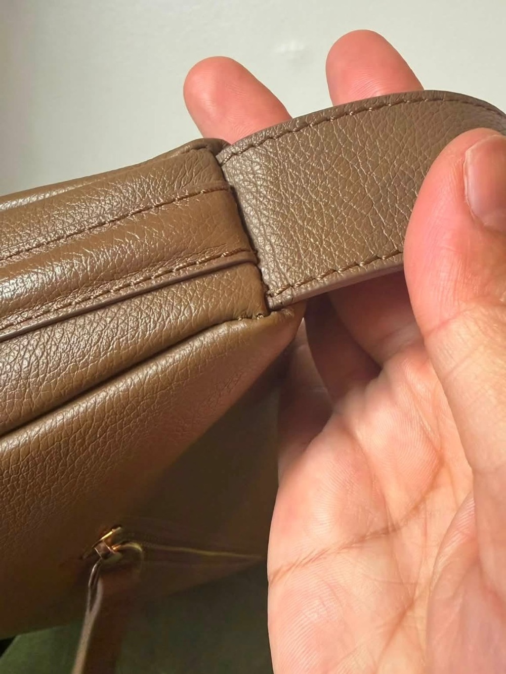 Mina Baie Leather Khloe in Teddy Color - Picture 8 of 11